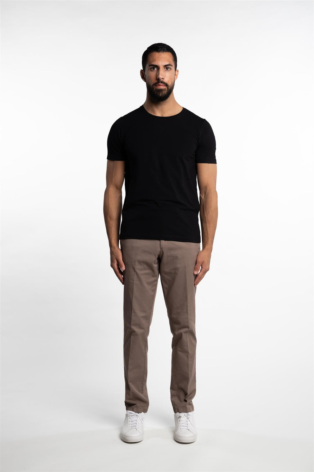 Kyran Cotton Stretch Slim Fit T-Shirt Black