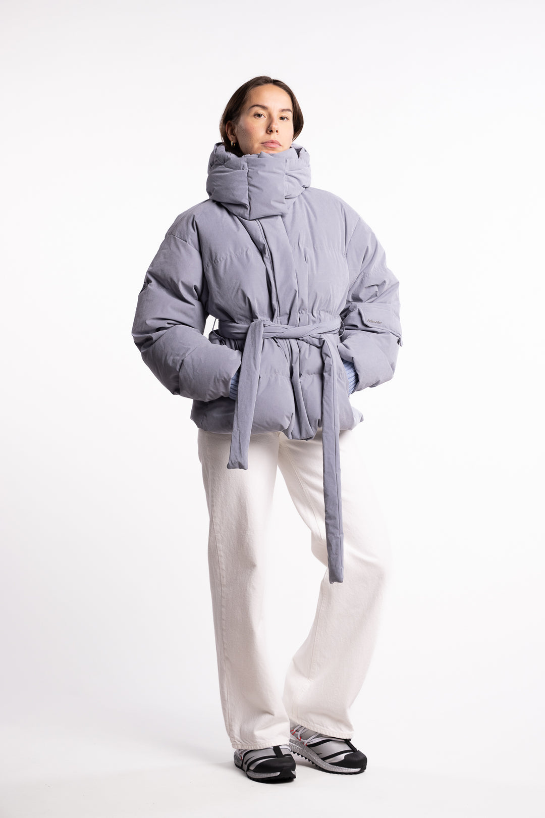 Steilia Brushed Down Jkt - Lt. Blue