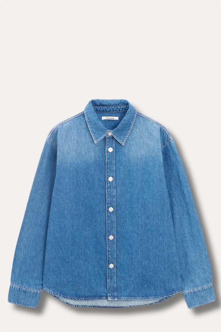 M Relaxed Denim Shirt Blue