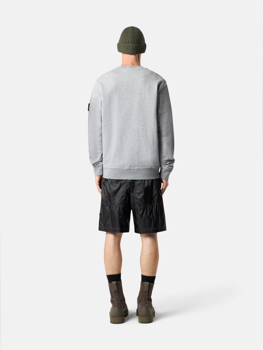6100060 Organic Cotton Fleece Mélange Dust Grey Melange