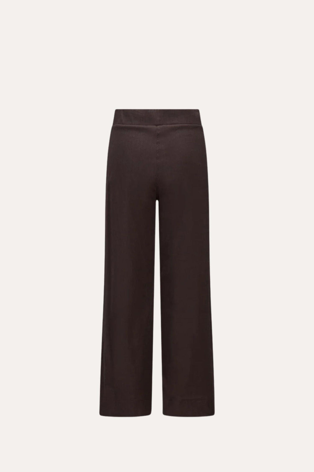 Molly Stretch Linen Pants Dark Brown