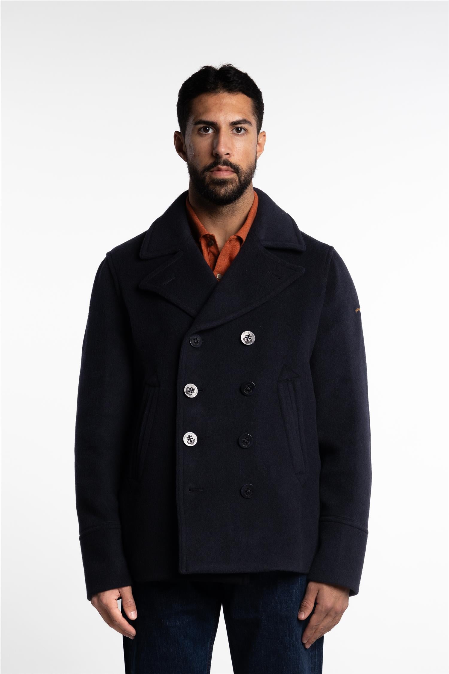 Losjakke fra Paul Shark Wool Peacoat Navy Bogartstore.no