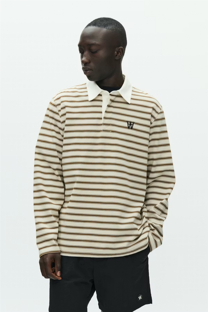 Landon Polo Desert Palm Stripe