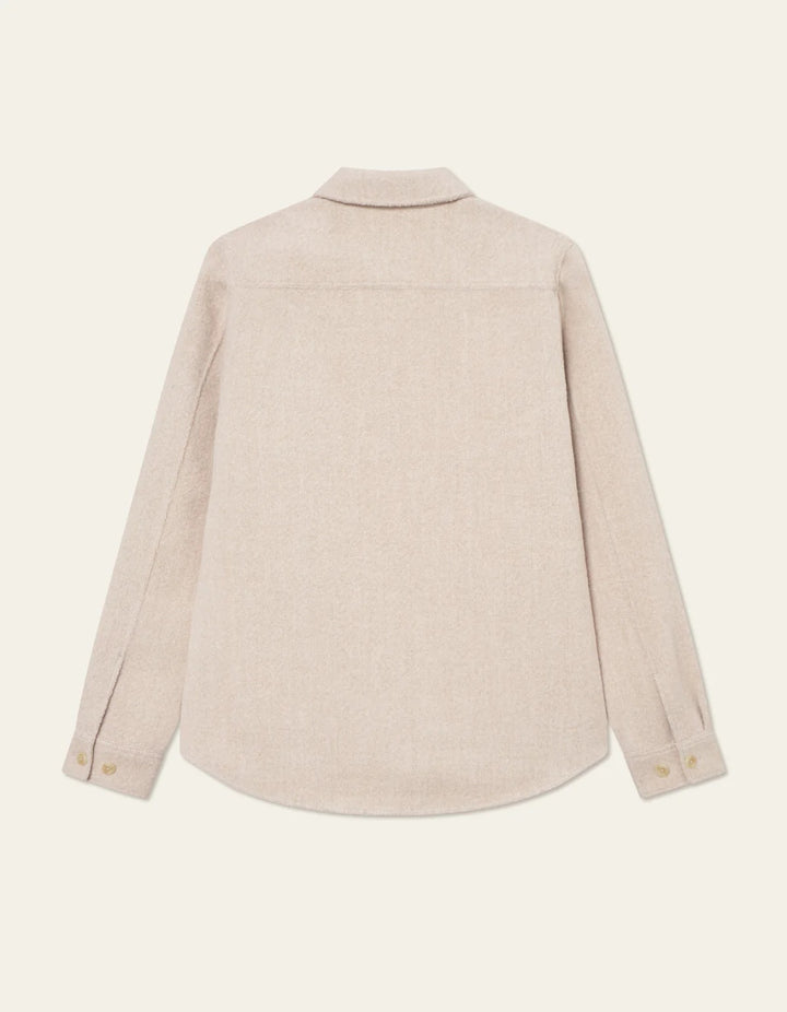 Lennon Bouclé Overshirt Ivory