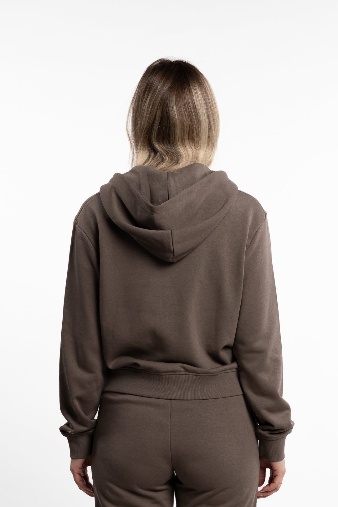 W. Regular Light Zip Hoodie-Taupe