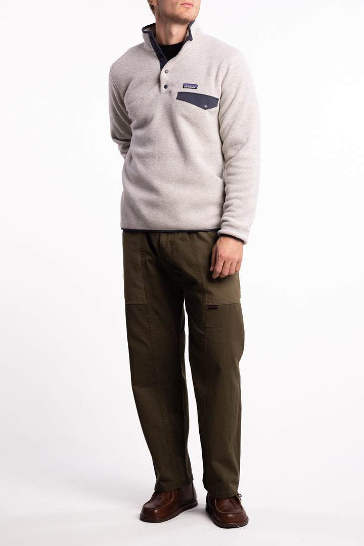 M Lightweight Synchilla® Snap-T® Fleece Pullover Oatmeal Heather w/Smolder Blue