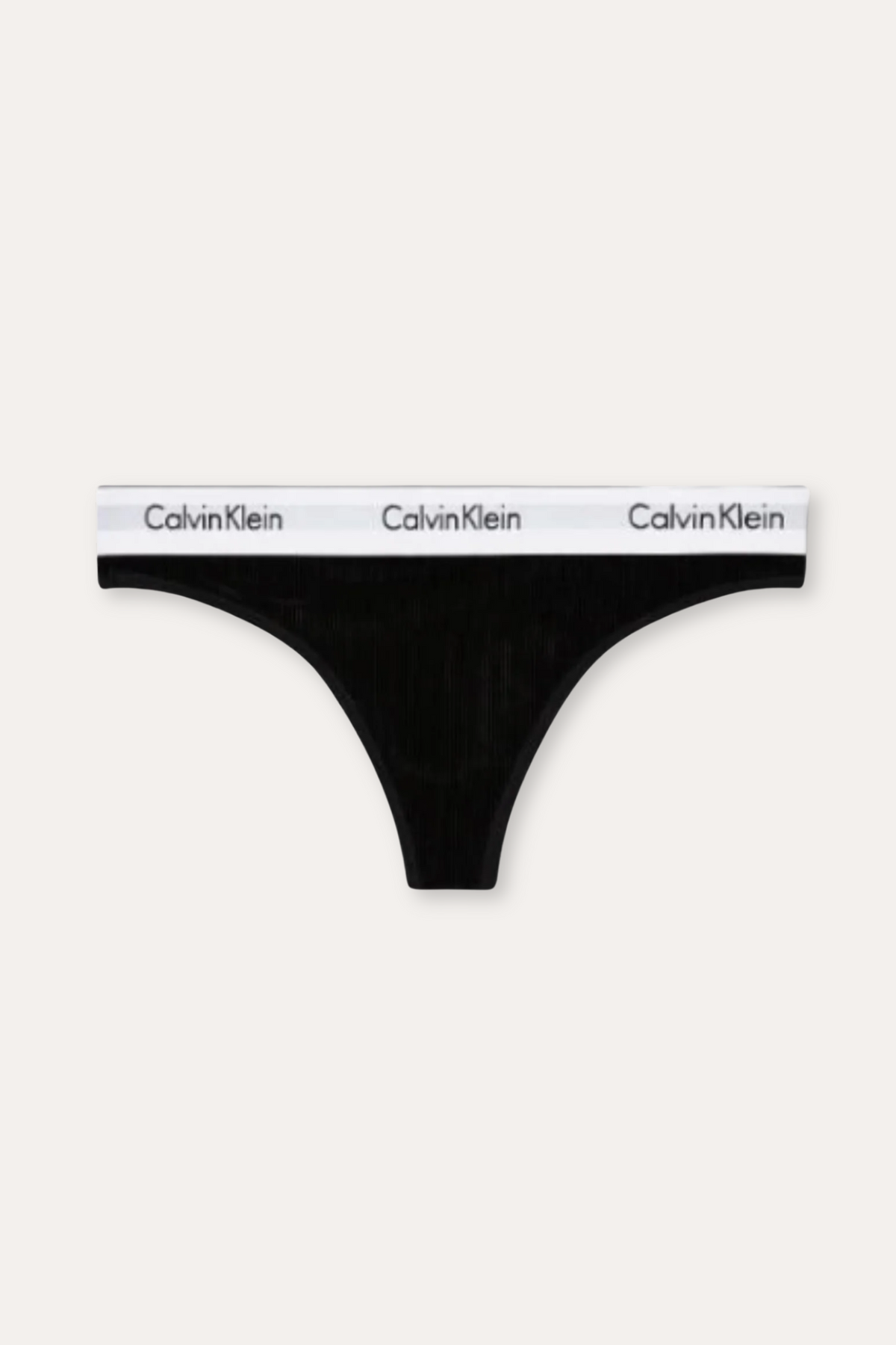 Thong Icon Cotton Modal -  Black