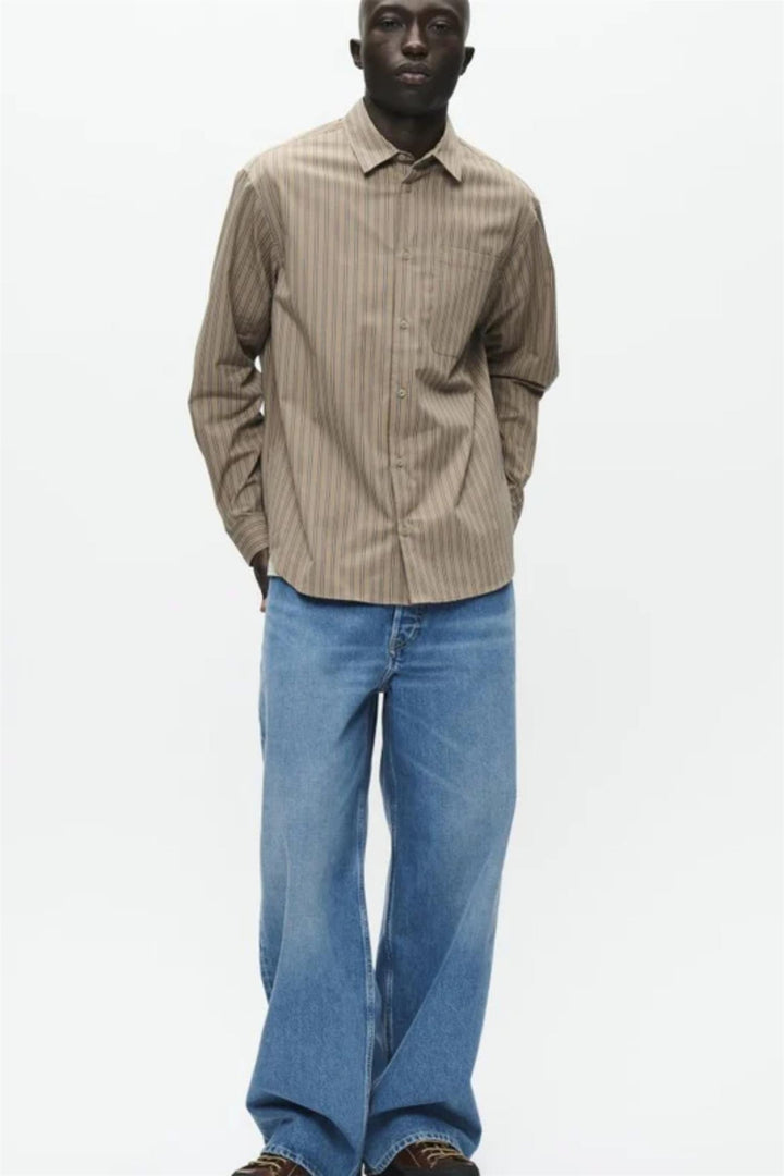 WW Nico Shirt Greige Stripe