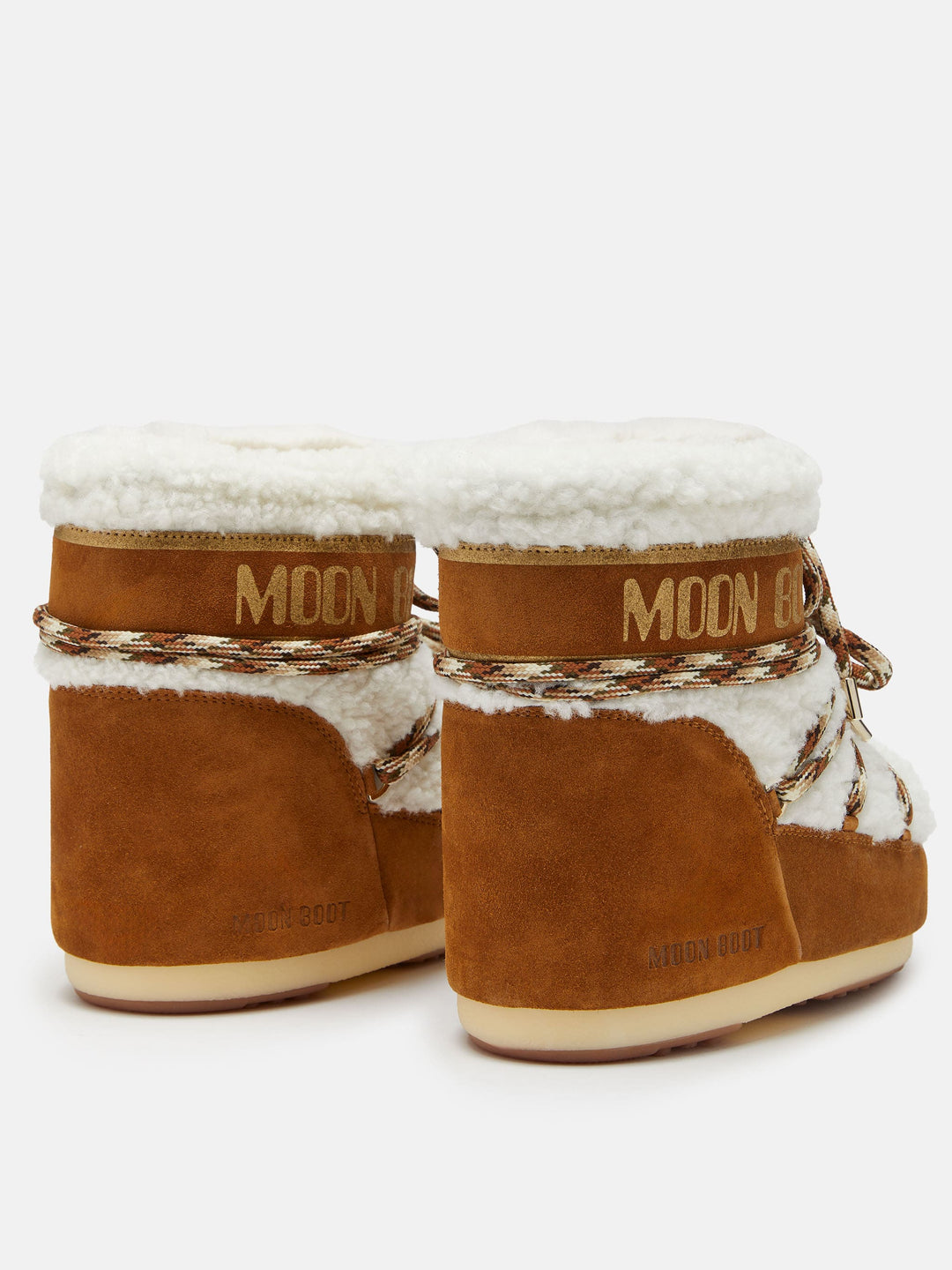 MB Icon Low Shearling Whisky/Off White – back pair