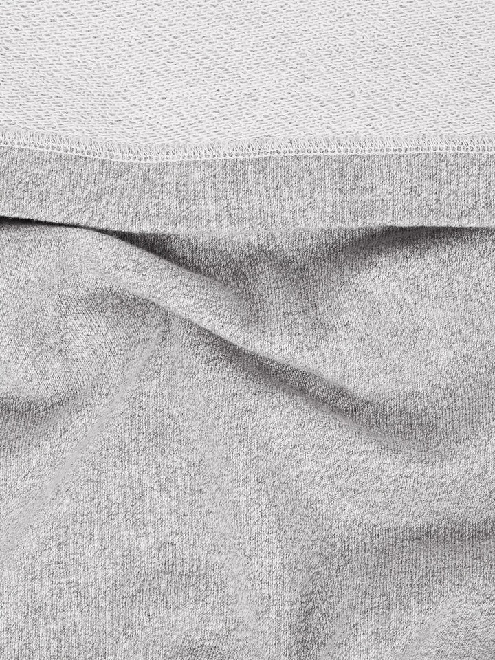 6100062 Organic Mélange Cotton Fleece Dust Grey Melange