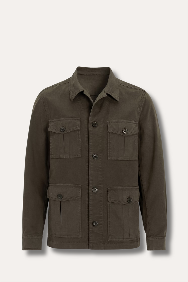 Safari Shirt Jacket Army Green