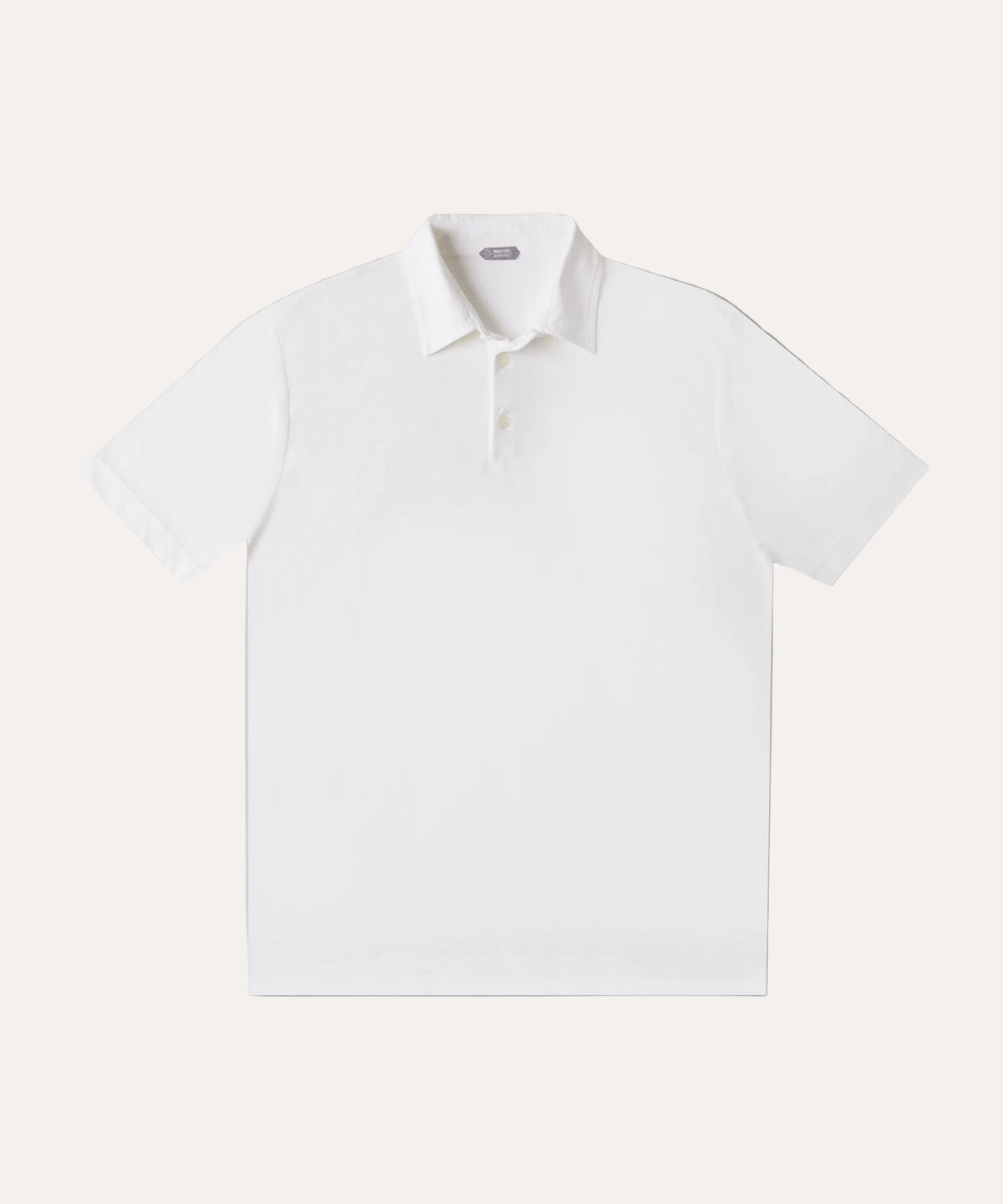 Ice Cotton Short Sleeve Polo Shirt White