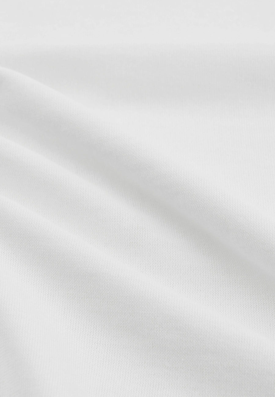 Ice Cotton Short Sleeve Polo Shirt White