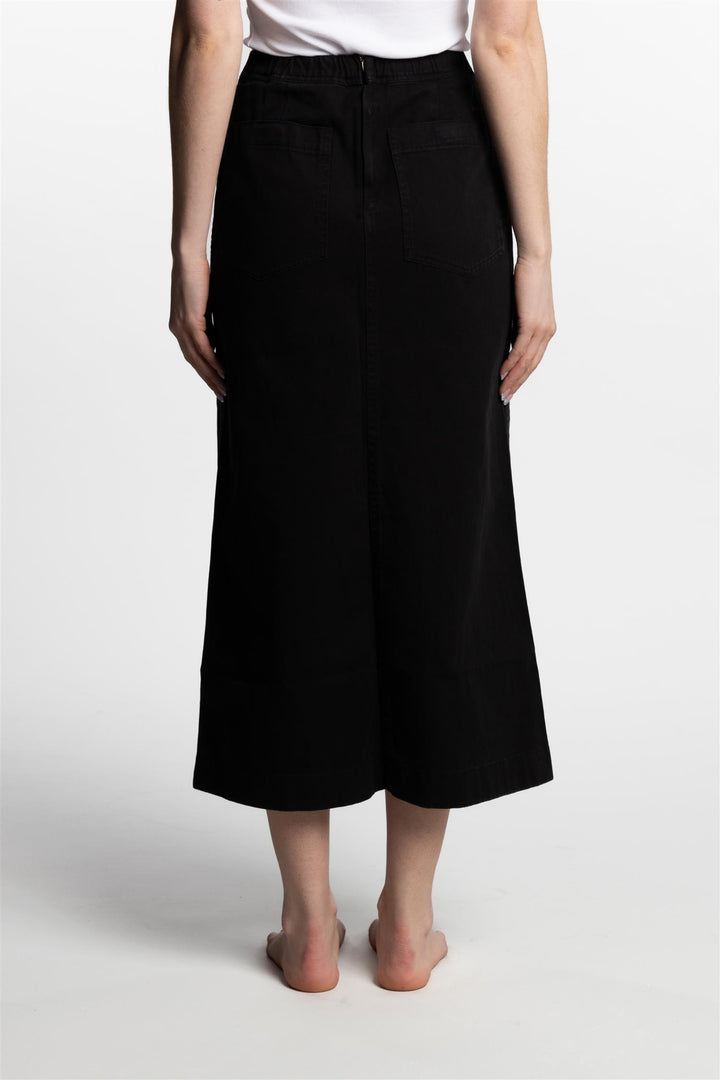 Long Baker Skirt- Black