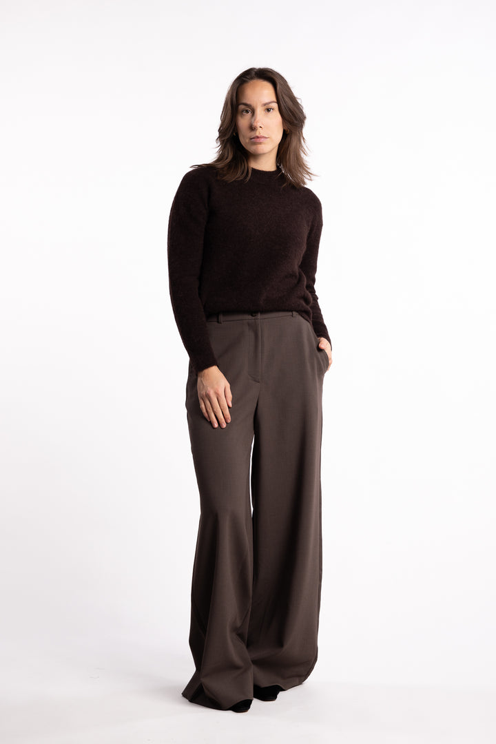 LauraFV 826 Long - Mud brown Melange