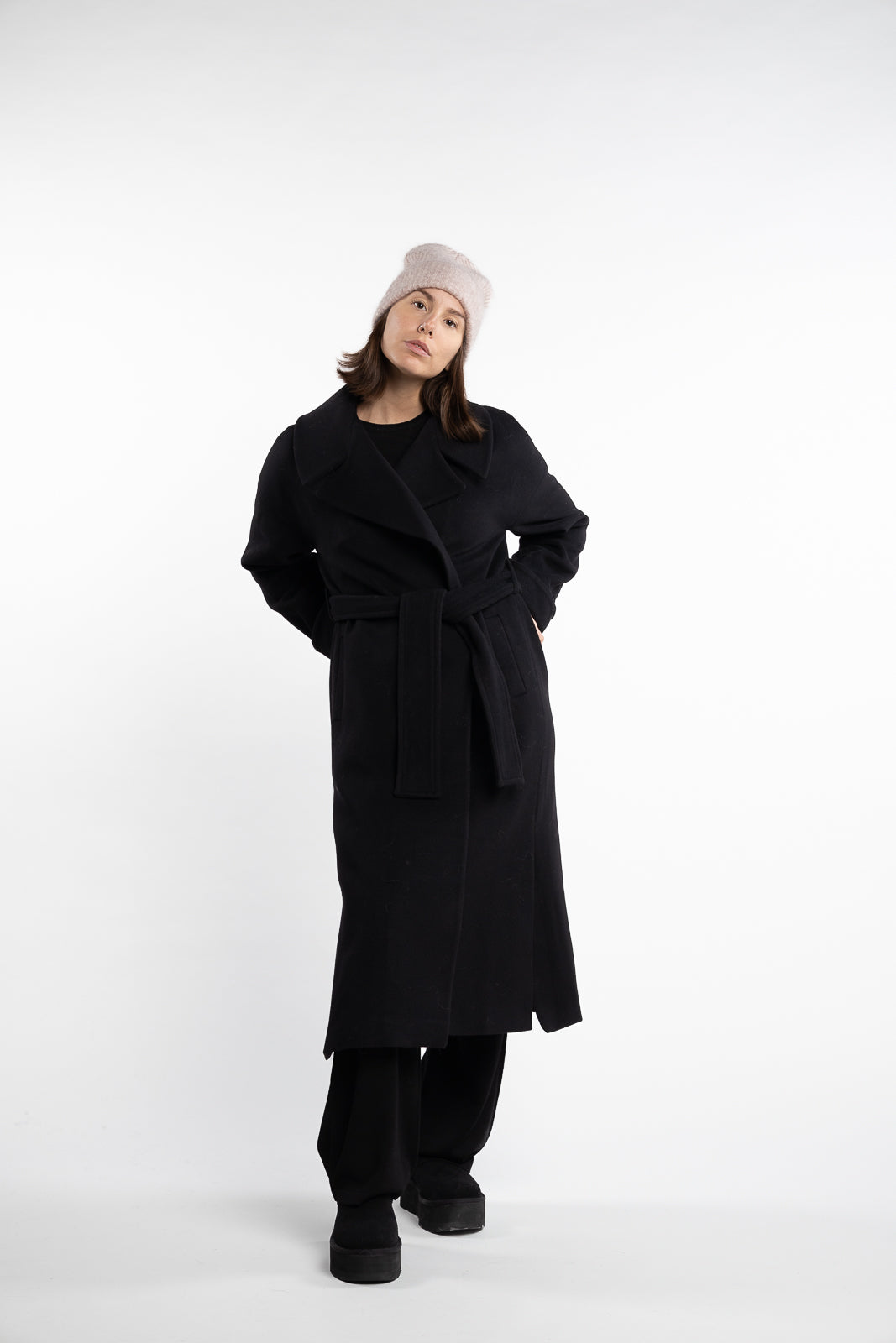 Adele Coat- Black