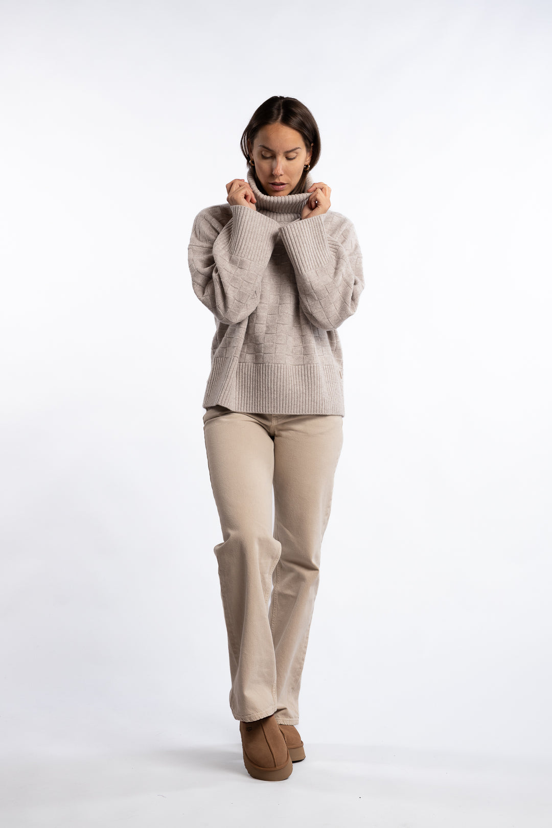 Karine Merino Sweater- Beige
