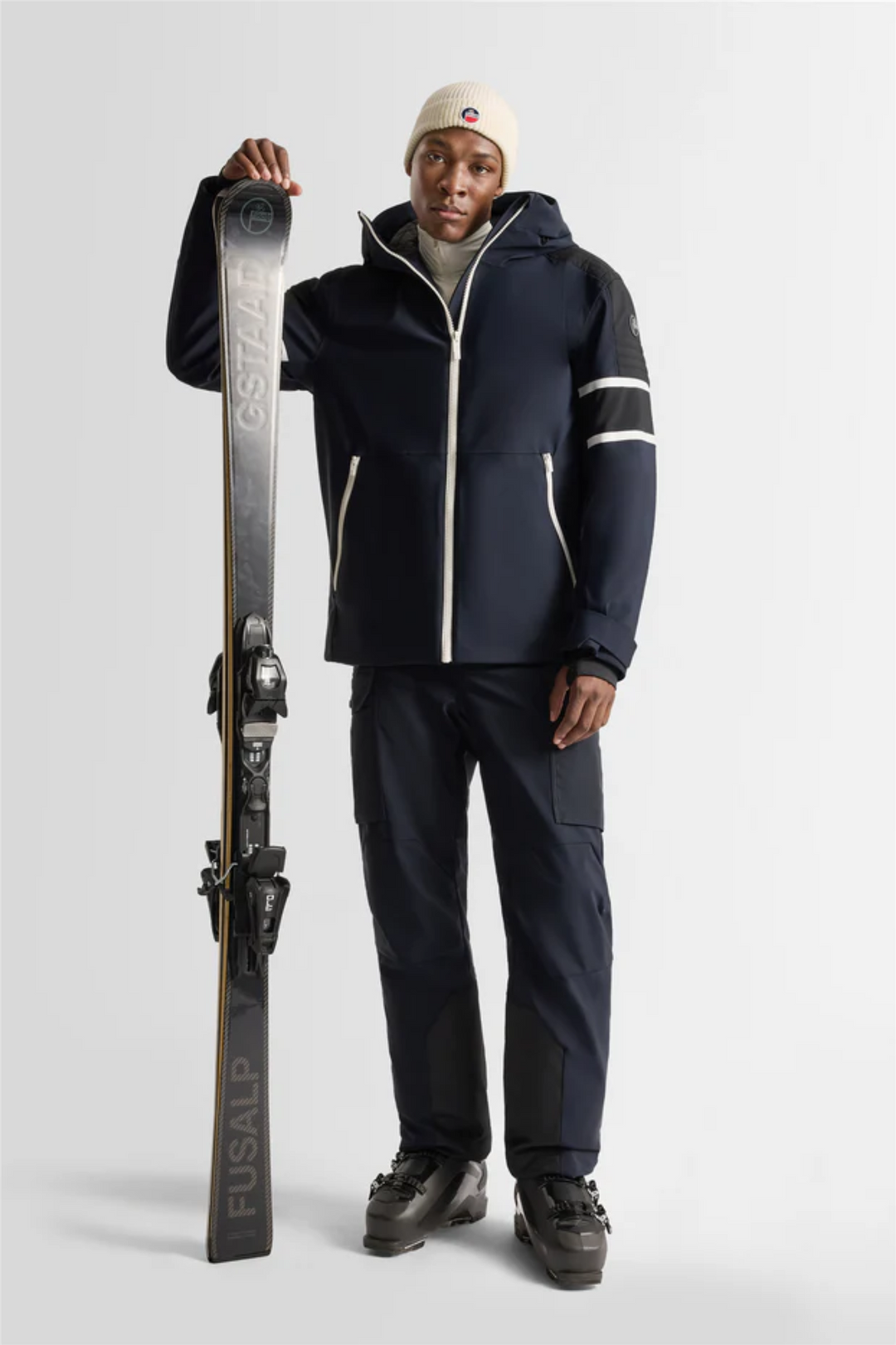 Amwo Jacket Marin/Noir/Neige