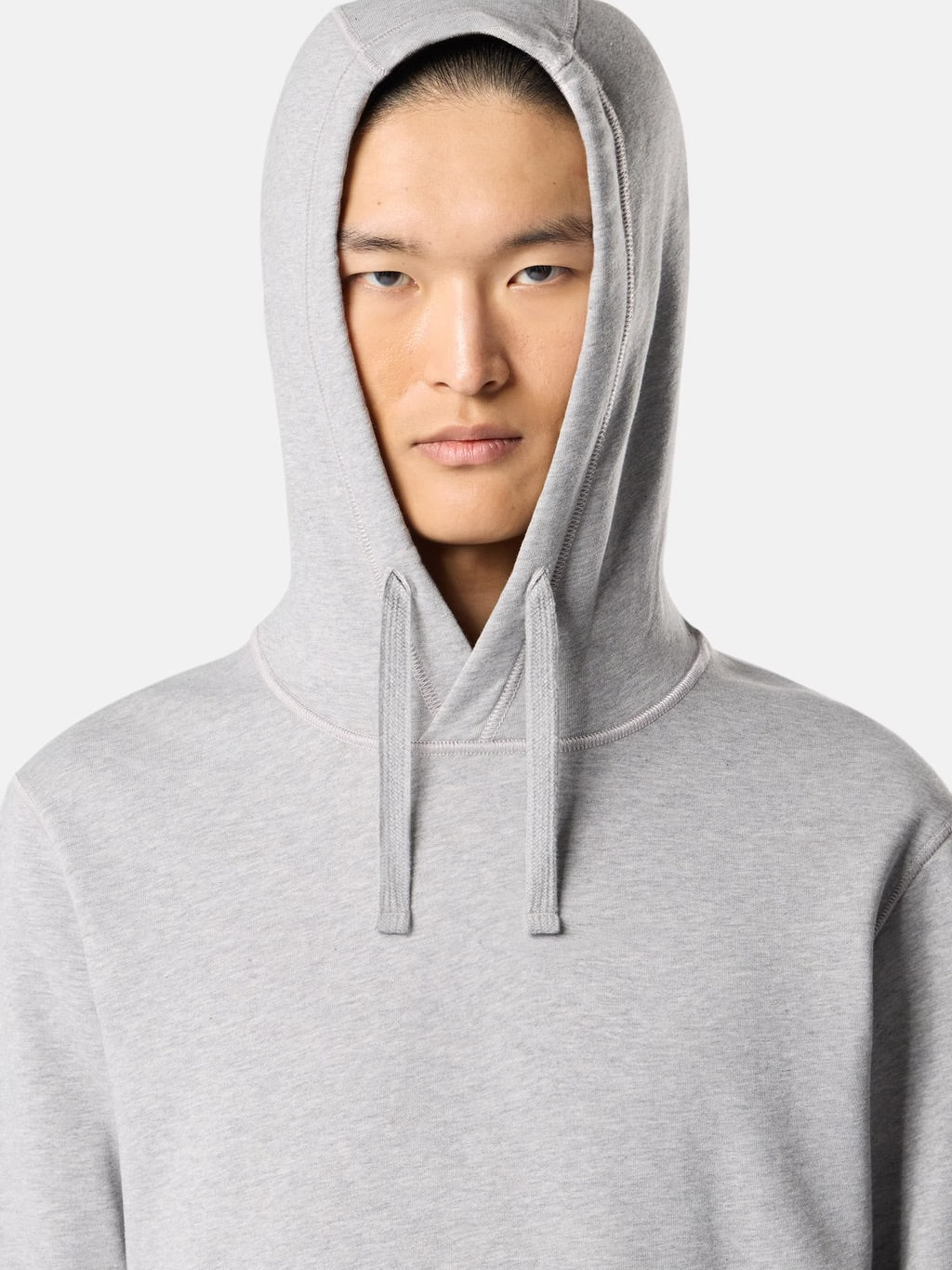 6100062 Organic Mélange Cotton Fleece Dust Grey Melange
