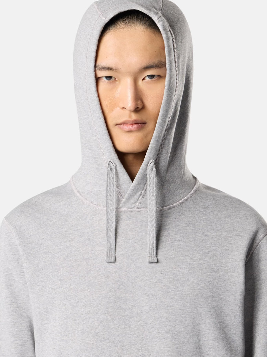 6100062 Organic Mélange Cotton Fleece Dust Grey Melange