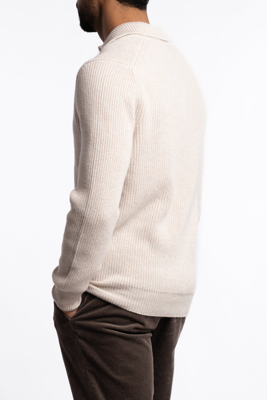 Super Geelong Ribbed Skipper Beige