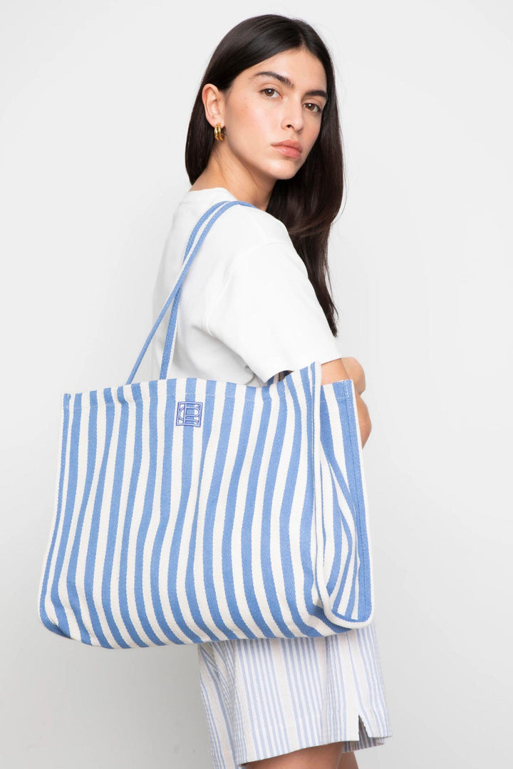 Ivy Tote bag - Blue stripe