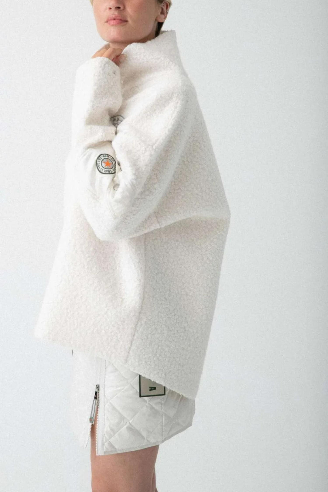 Nikki half zip - White