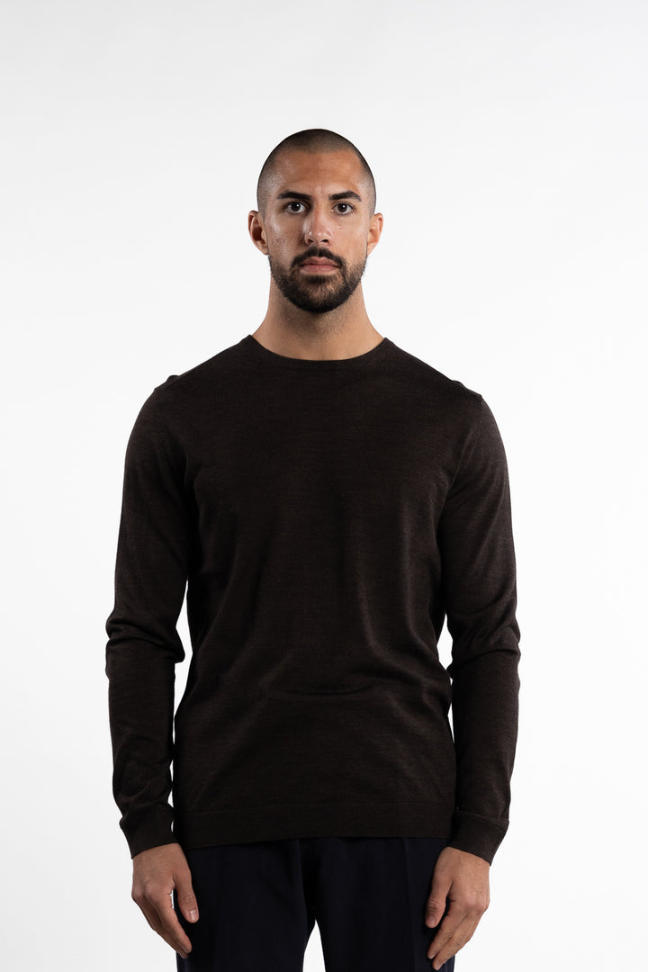 Rome O-Neck Sweater Brown