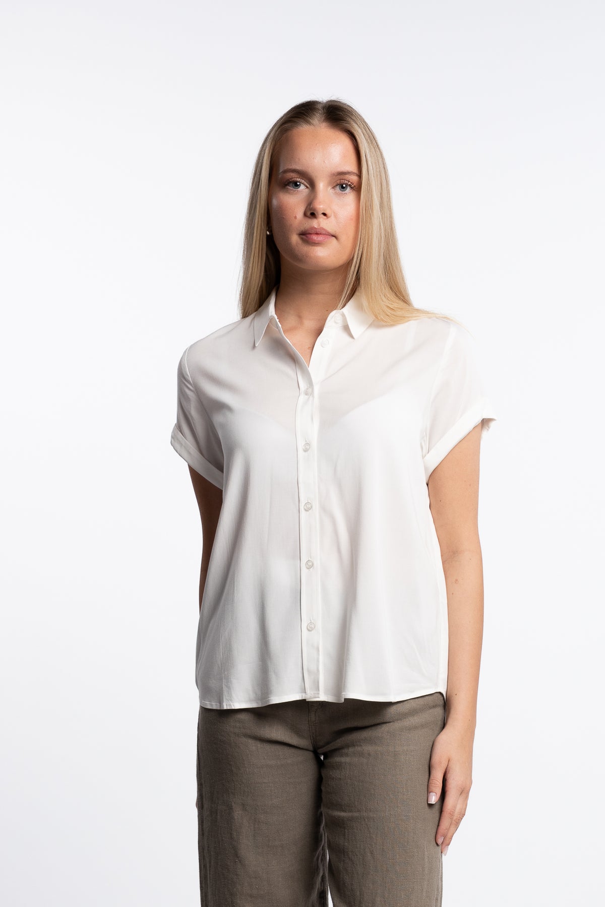 Majan SS Shirt 9942- Clear Cream