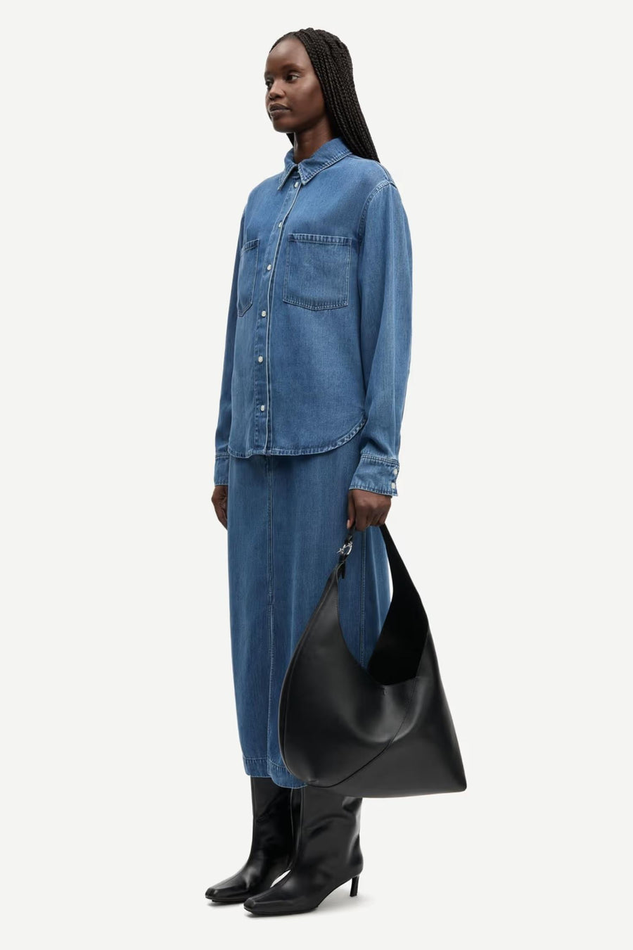 Satoves Skirt 15645 - Medium Denim Blue