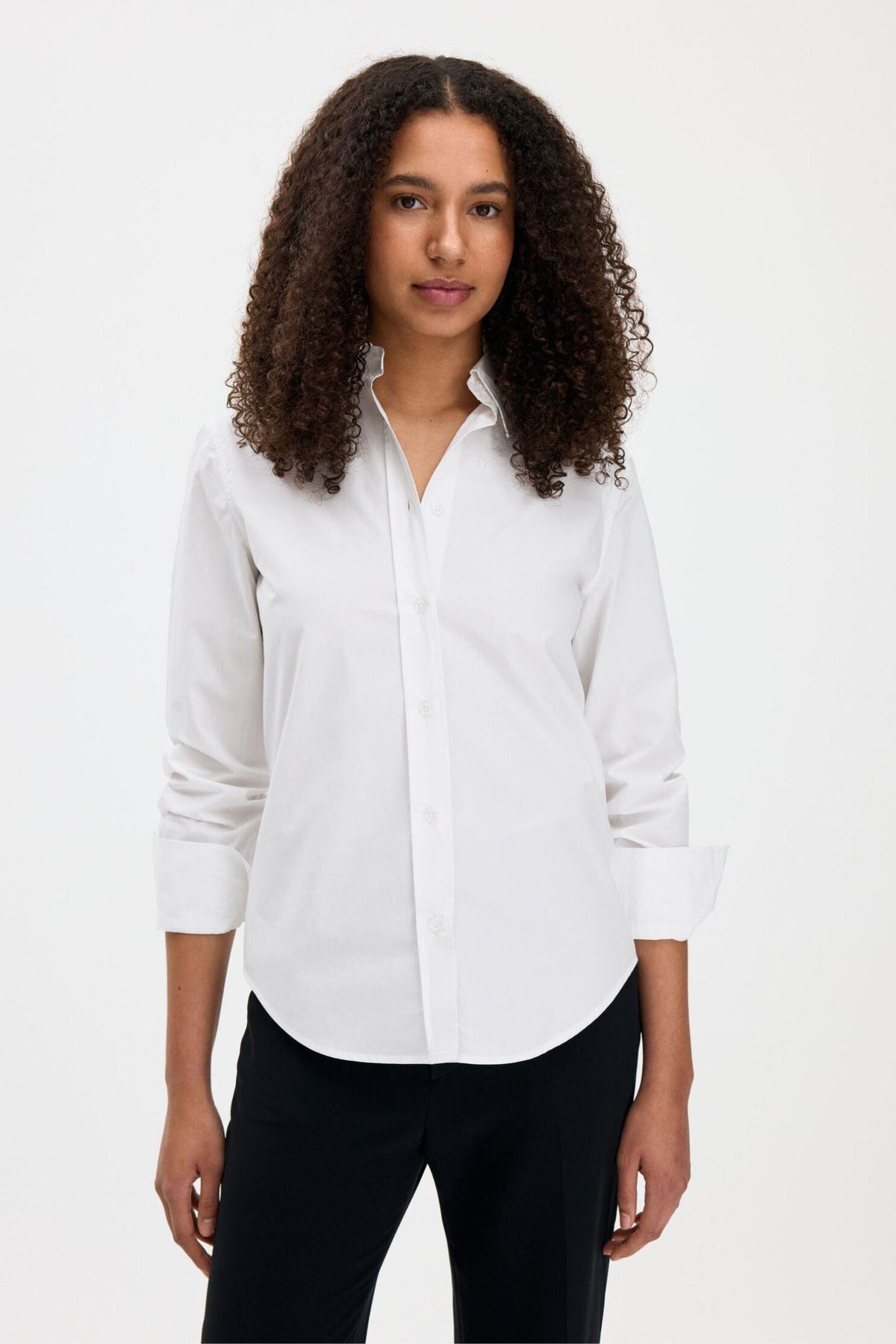 Classic Poplin Shirt- White