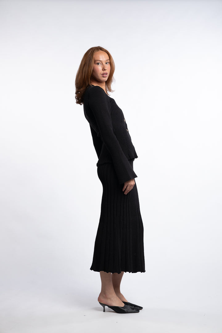 Lugo Cardigan- Black