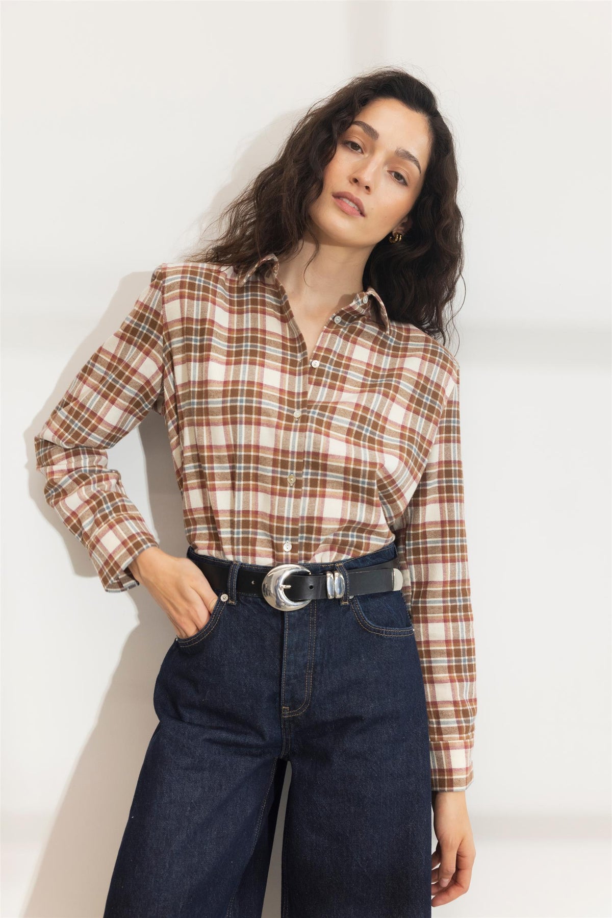 Joan Flannel Shirt - Red Check