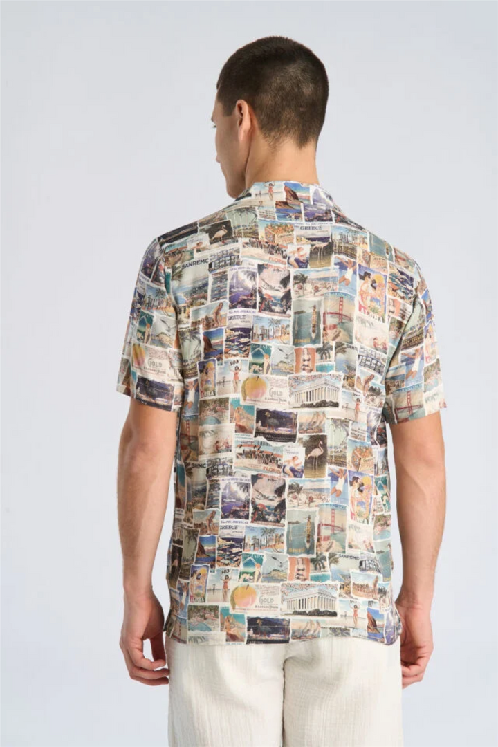 AOP Vintage Shirt S/S White