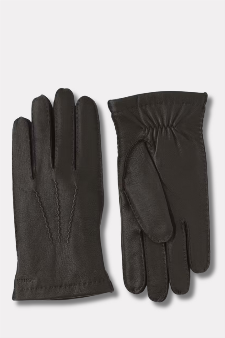 Matthew Deerskin Gloves Dark Brown