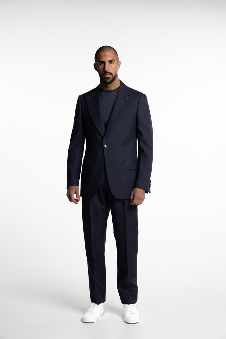 Attitude Wool/Mohair Blazer Navy