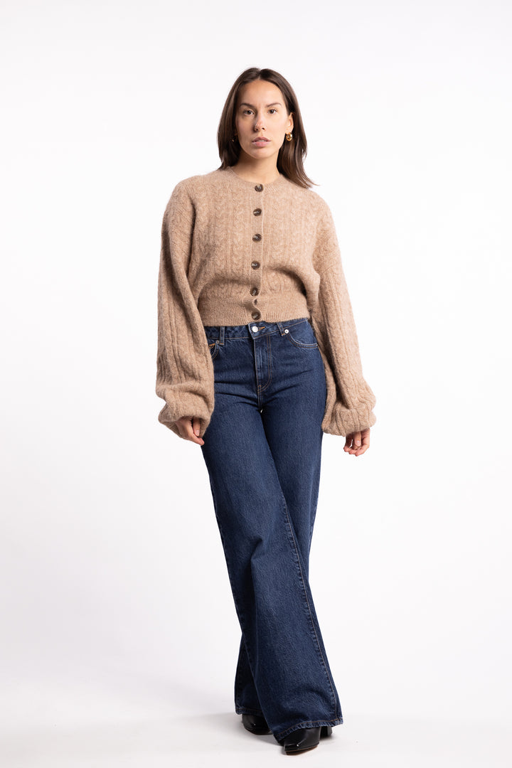 Merano Cardigan- Beige Melange