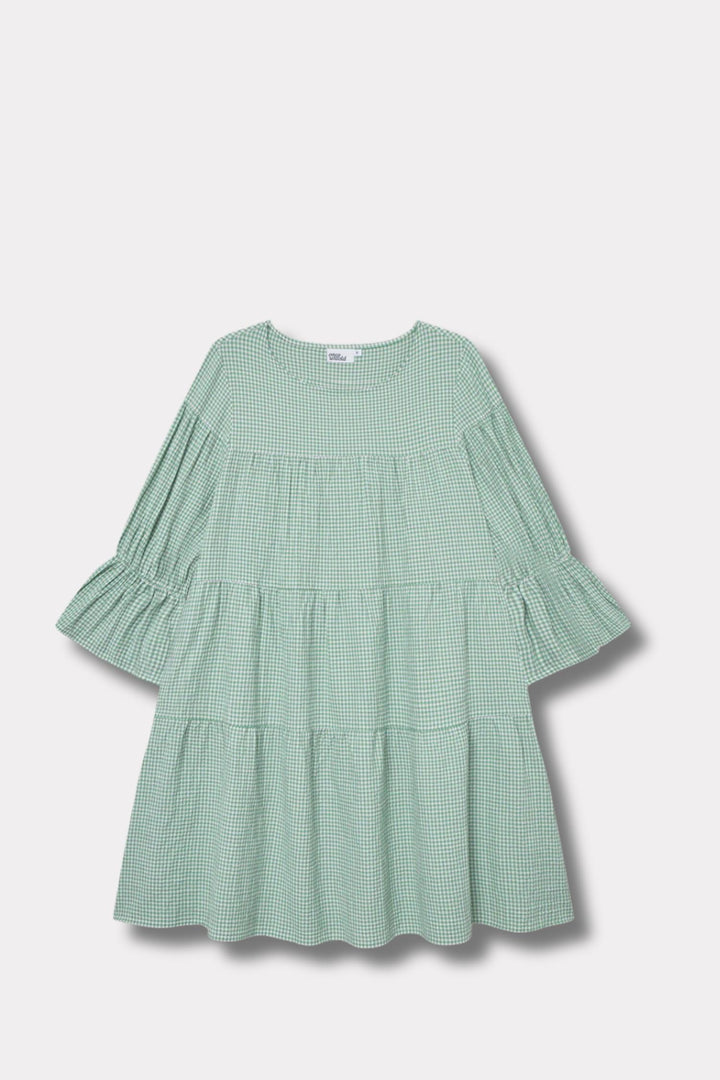 Indiana dress- Green/White