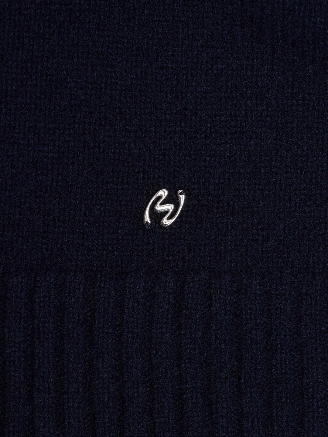 Half-Zip Wool Sweater Navy
