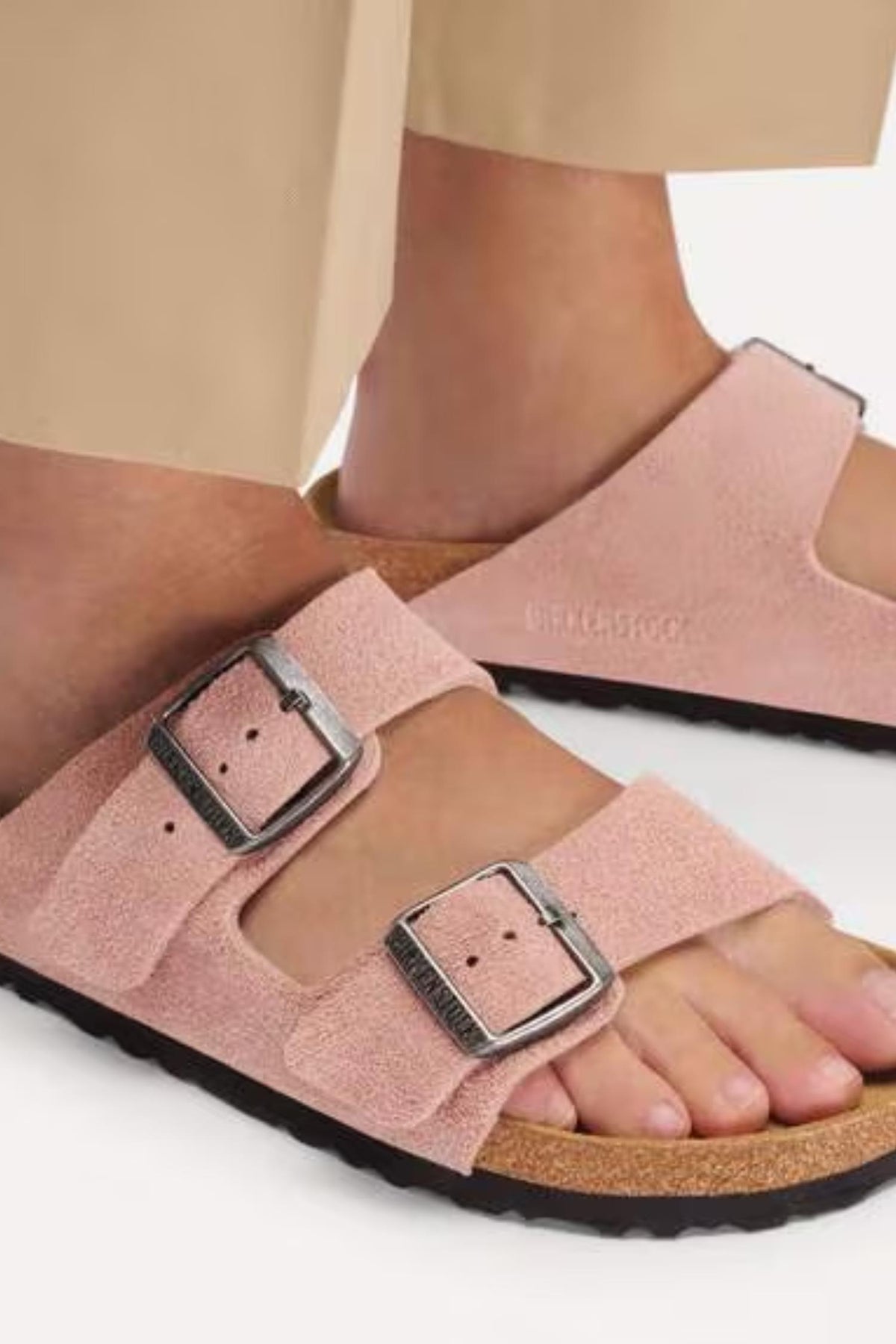Women's Arizona Suede Leather- Pink Clay
