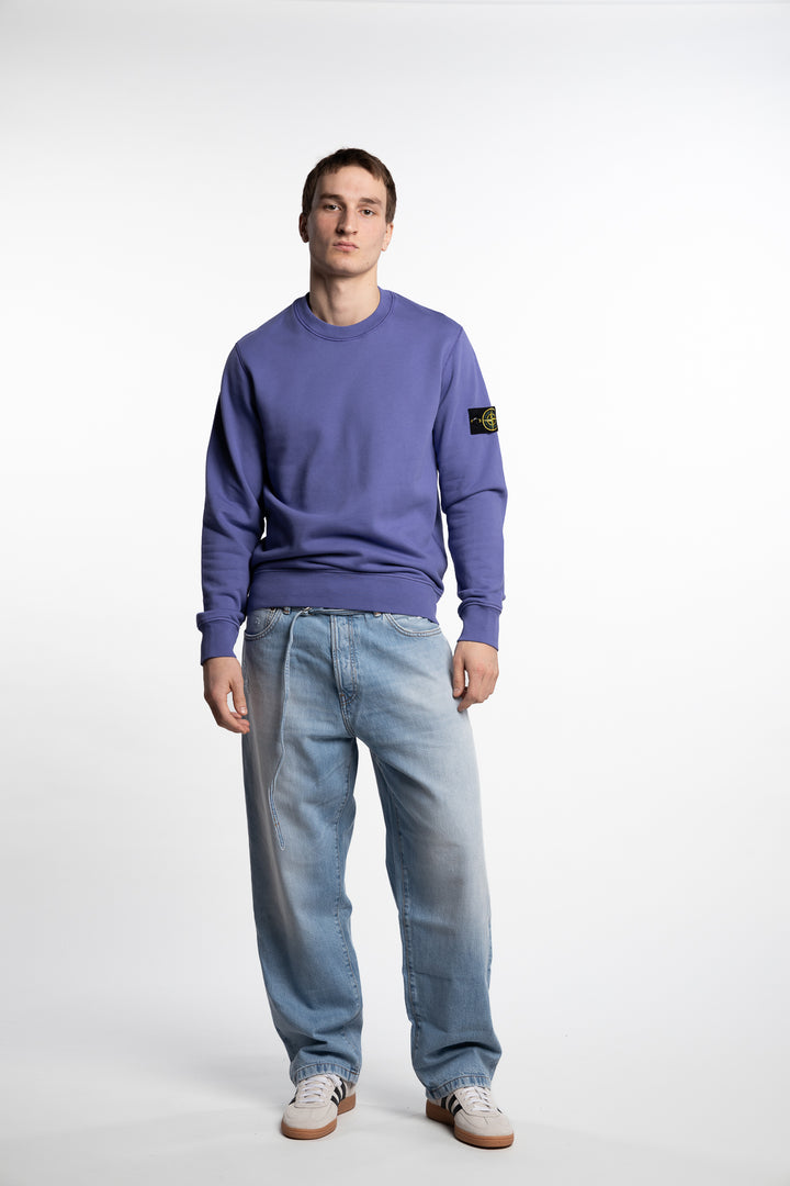 Garment Dyed Crewneck Sweatshirt Purple