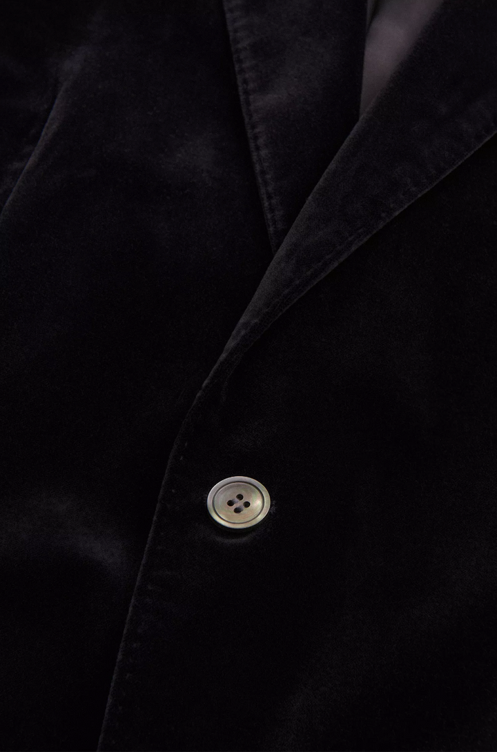 Fogerty Velour Blazer Black