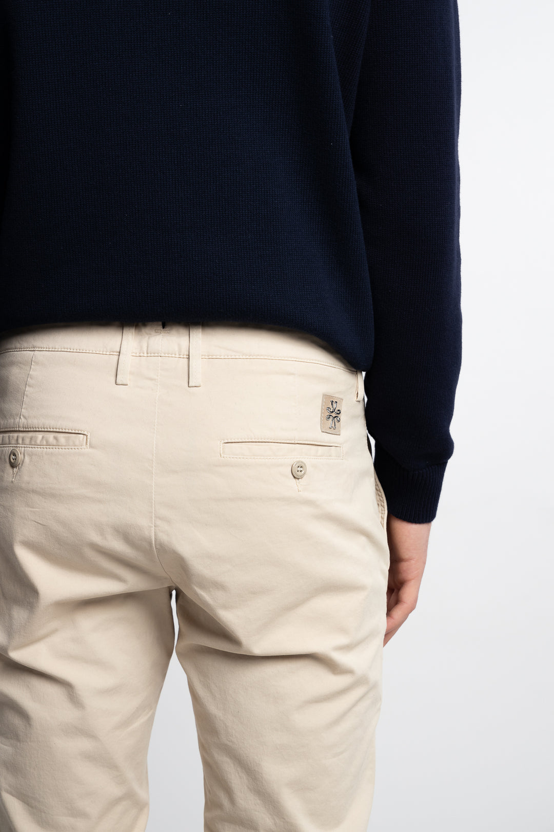 Bobby Slim Fit Stretch Chinos Almond