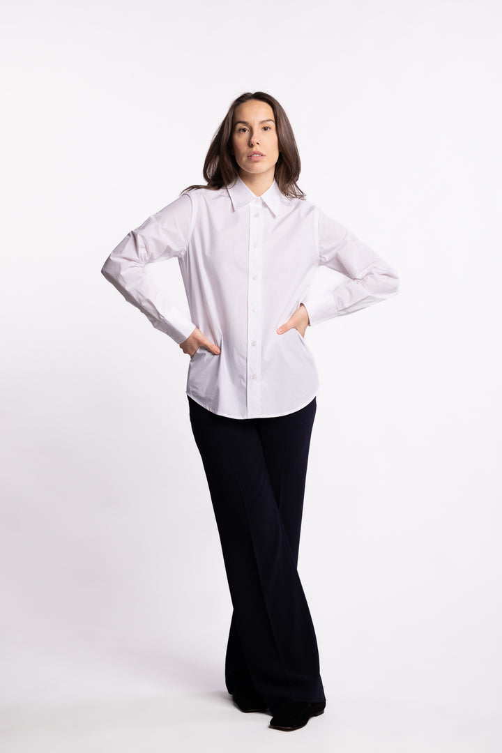 Classic Poplin Shirt- White