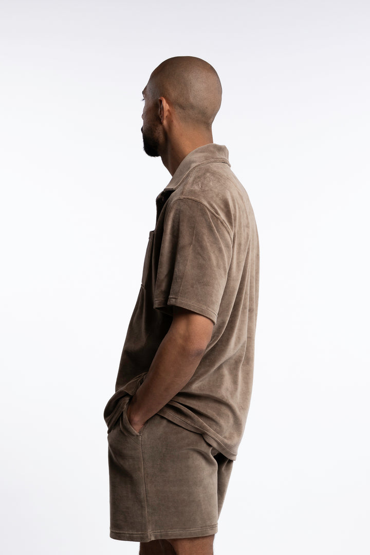 Girona Velour Shirt Morel
