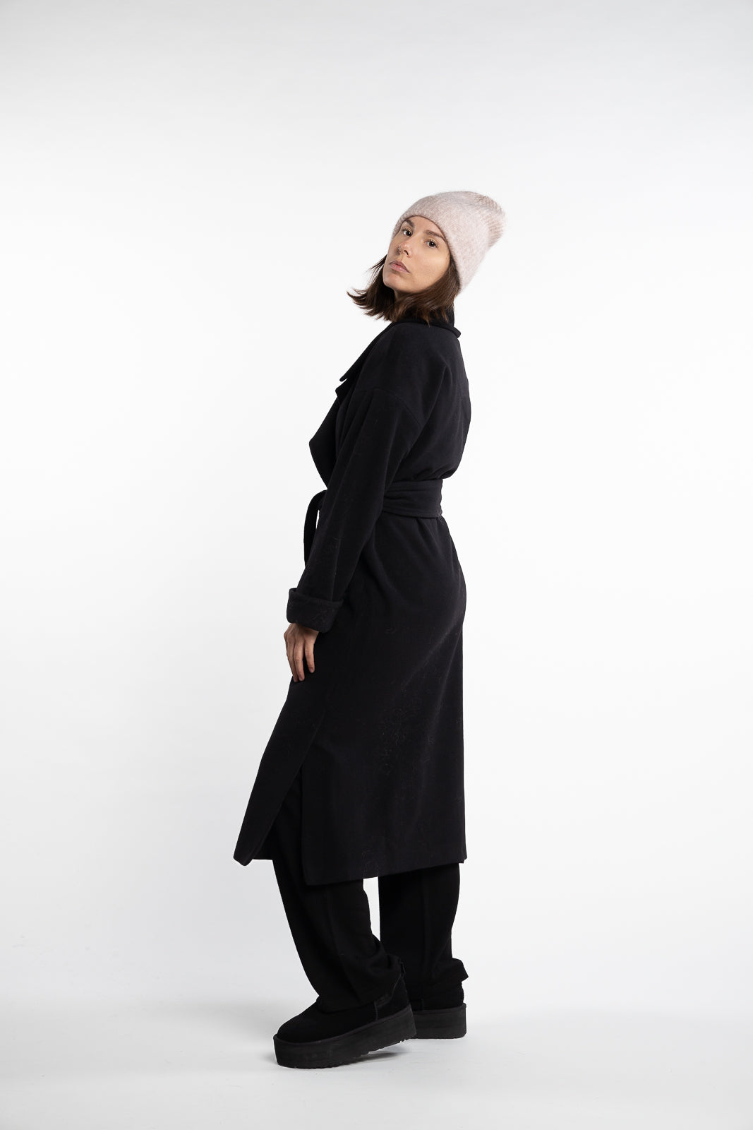 Adele Coat- Black