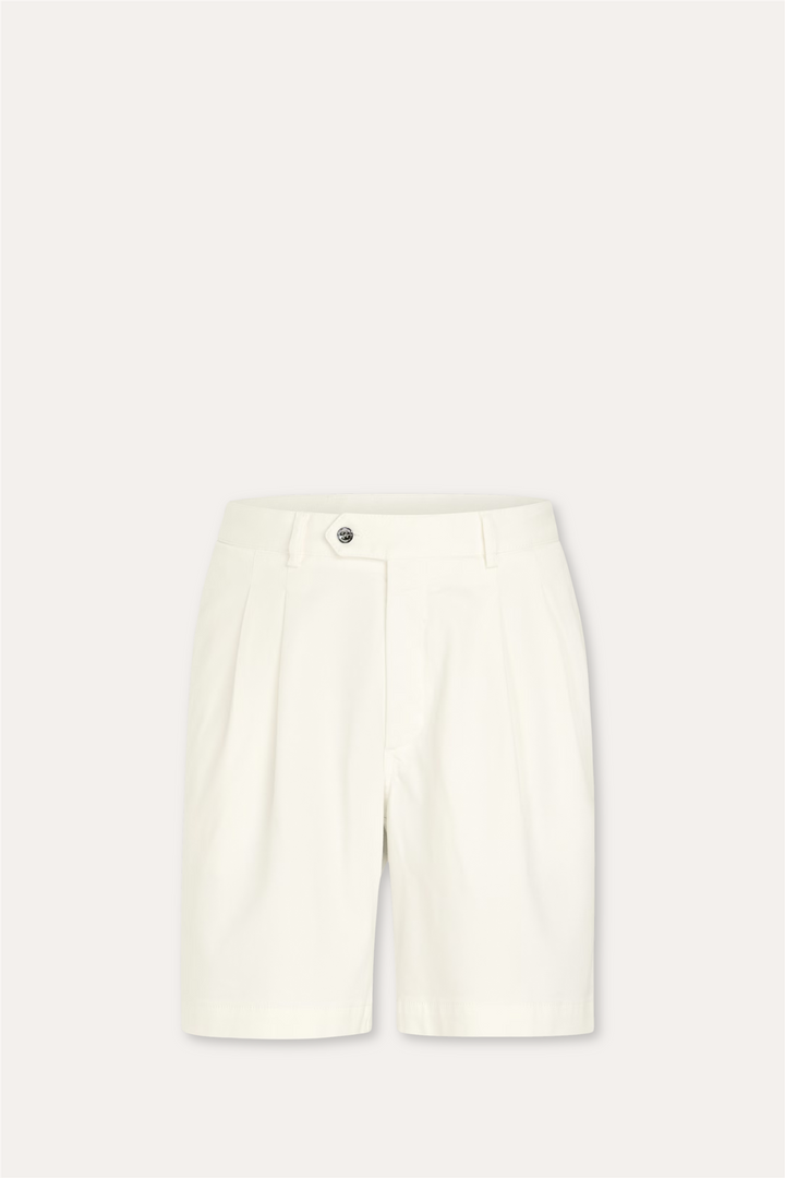 Tanker Pleat Shorts White