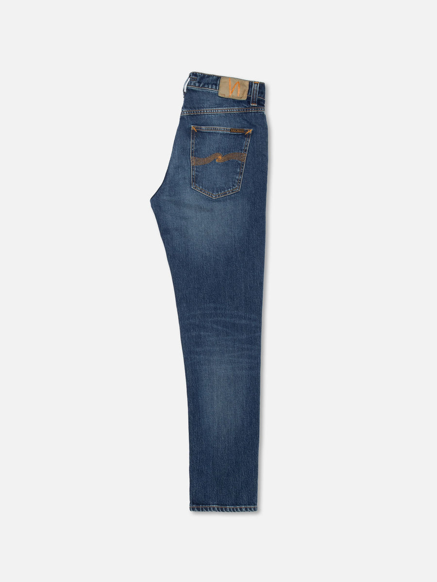 Solid Ollie Slim Fit Jeans Wild Blue - packshot foldet