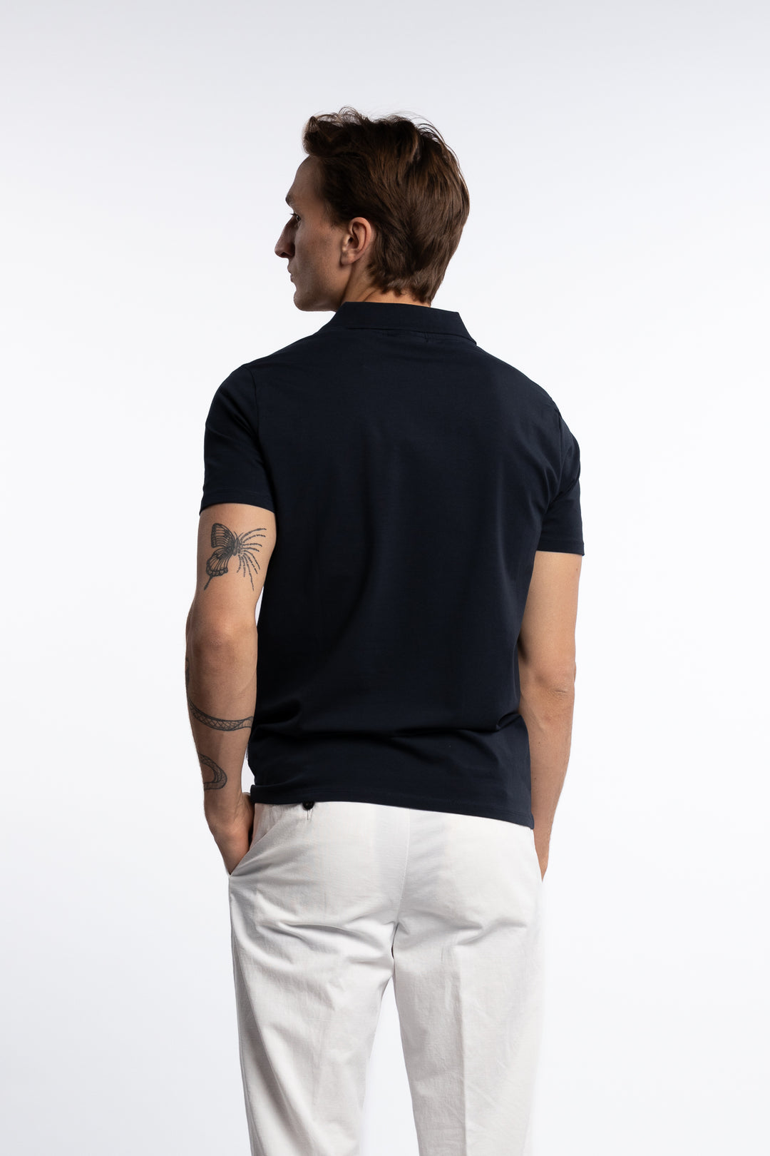 Stretch Polo Shirt Navy