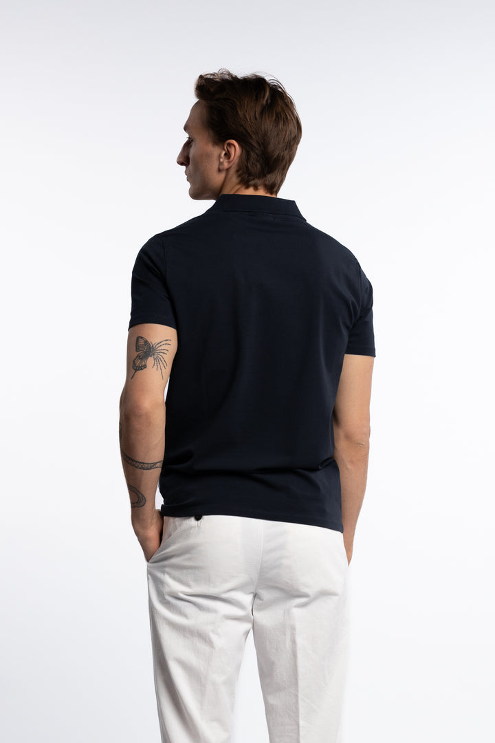 Stretch Polo Shirt Navy
